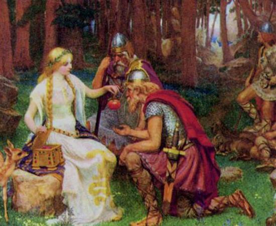  ‘Idun and the Apples’ (1890) by J. Doyle Penrose.