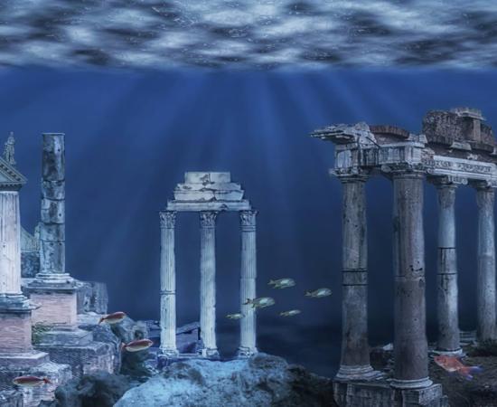 Atlantis underwater ruins