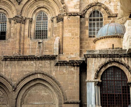 The Immovable Ladder at the Church of the Holy Sepulchre