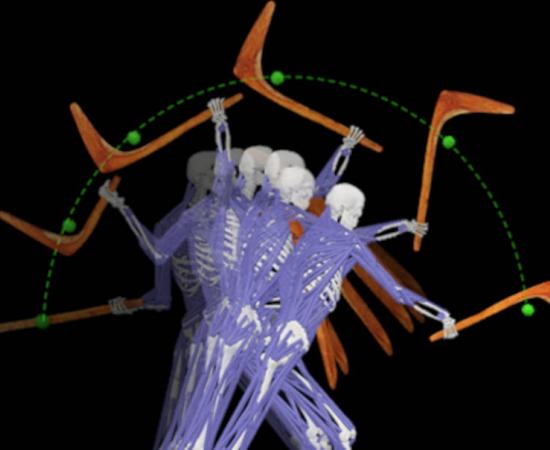 The swing of the leangle delivers a deadly blow to an opponent. 