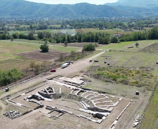 Archaeological excavations at the Interamna Lirenas site in central Italy's Lazio region have revealed the prominent remains of a theater. Source: Alessandro Launaro