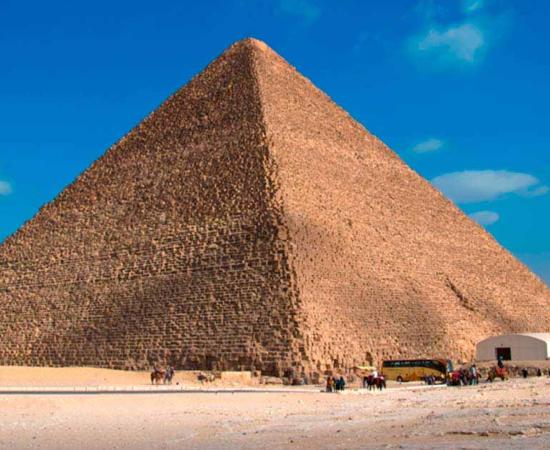 Khufu pyramid from the northeast view. Source: dynamofoto/Adobe Stock