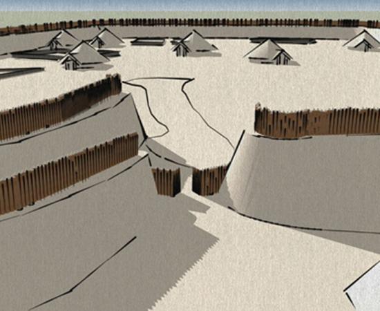 Buckland Rings - artist's impression from gates