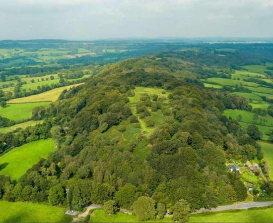 The Hembury Iron Age Hillfort which has come on the market in Devon, England. Source: savills