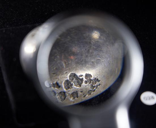 Silver bowl with the Issyk inscription found in the kurgan.