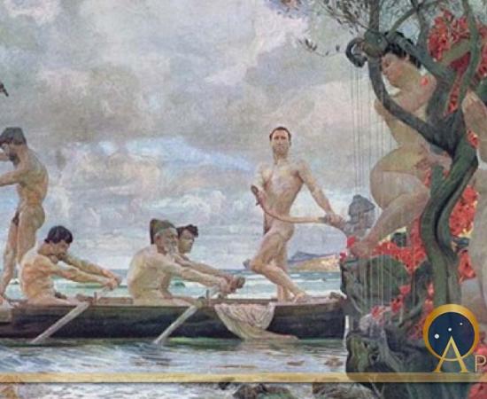 Odysseus and the Sirens by Otto Greiner  (1869–1916) (Public Domain)