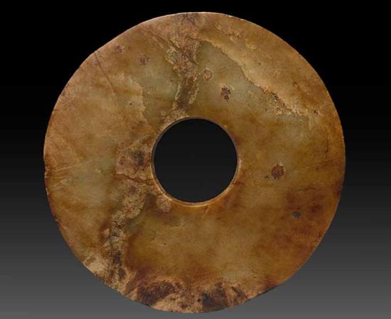 Jade bi disc, China, Neolithic period. Source: Cleveland Museum of Art/CC0