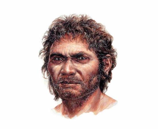 The Japanese population is descended from the Minatogawa man, depicted here in an artistic reconstruction. Source: Teruya Yamamoto / National Museum of Nature and Science, Tokyo