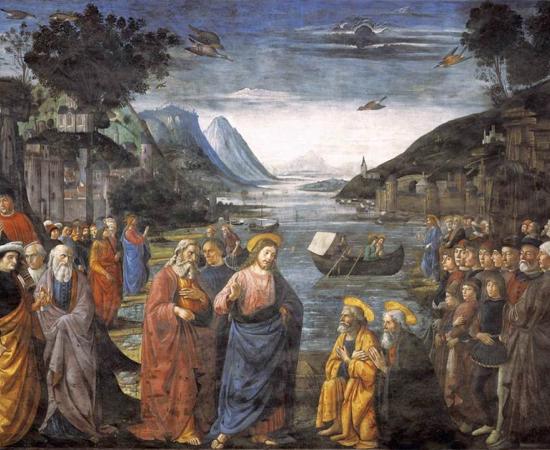 Was Jesus literate? Jesus speaking with The Twelve Apostles             Source: Domenico Ghirlandaio / Public domain