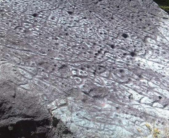 Judaculla Rock in Western North Carolina. Source: Onmountain / CC BY-SA 3.0