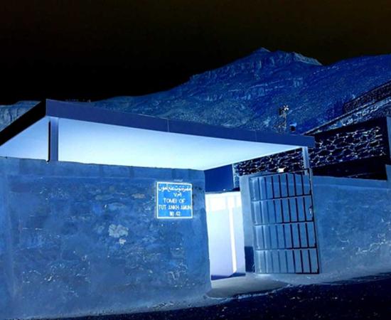 The entrance to KV62, the tomb of Tutankhamun, in the Valley of the Kings; design by Anand Balaji 