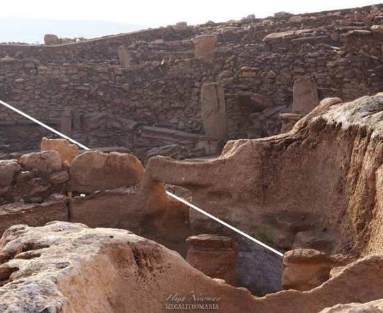 Overview of Karahan Tepe with the Winter Solstice alignment.	Source: Author provided