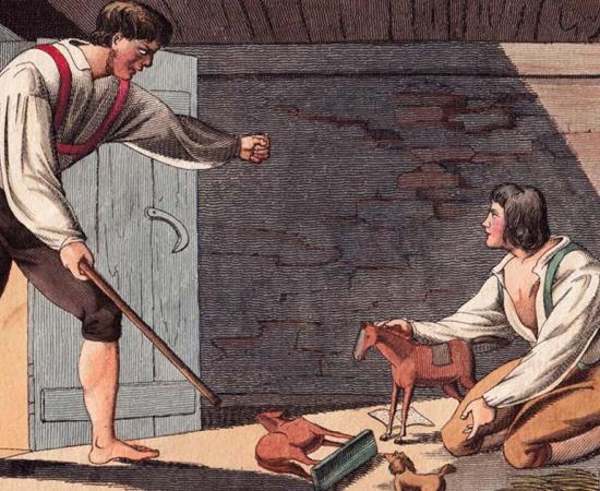 Illustration depicting the Kaspar Hauser legend of his incarceration. Source: Public domain