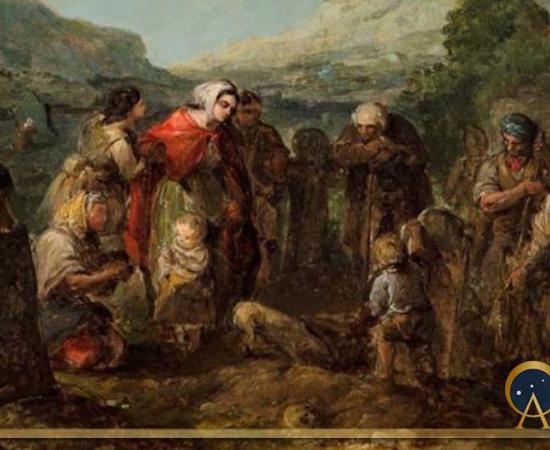 The Village Funeral by Daniel MacDonald (Public Domain)