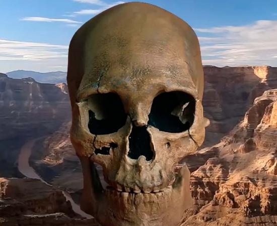 Native American skull of Kennewick Man. Source: YouTube Screenshot / Ancient Geographic.