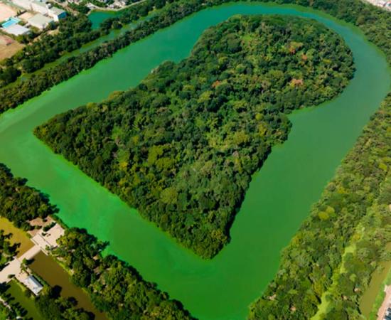Kofun keyhole tomb in Japan. Source: TM / Adobe Stock.
