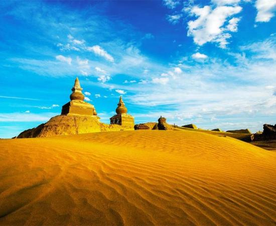 The ruins of Khara Khoto in the Gobi Desert. Source: Wirestock /Adobe Stock