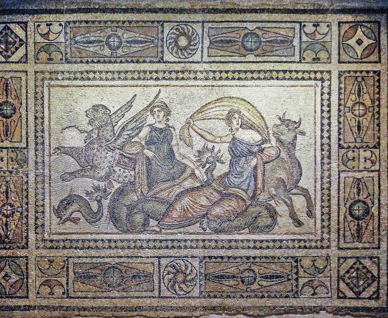 The Kidnapping of Europa Mosaic, the Zeugma Mosaic Museum, Gaziantep, Turkey