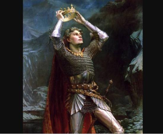 King Arthur by Charles Ernest Butler.	Source:	 Public Domain