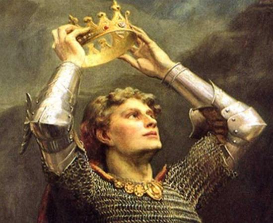 King Arthur. Detail. Charles Ernest Butler, 1903.