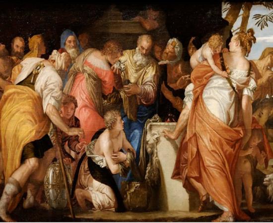 King David is anointed by the prophet Samuel to be the future King of Israel. The Prophet Samuel is believed by some to be the Ascended Master Saint Germaine.