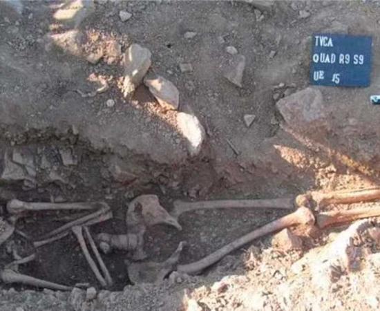 The burial of the11th-century Portuguese man who was diagnosed with the earliest case of Klinefelter syndrome ever found so far.Source: The Lancet