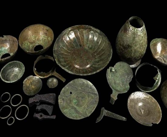 The Knaresborough Hoard, image.	Source: Courtesy of the Yorkshire Museum/Newcastle University