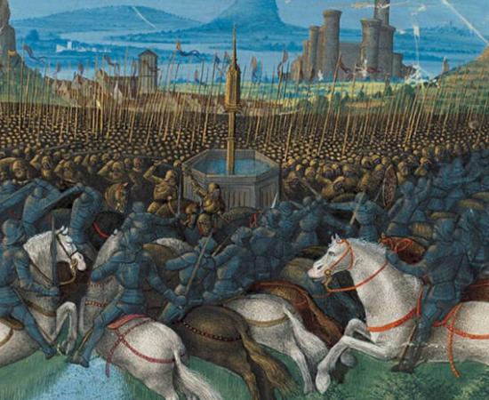 Knights Templar at the Battle of Hattin.