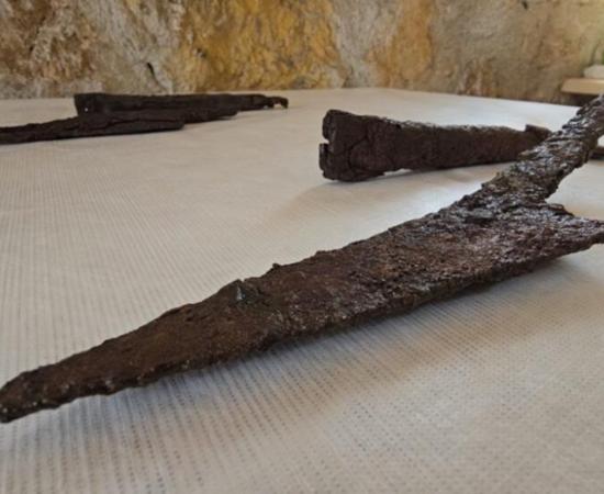 The 1,500-year-old knife set discovered at Hadrianopolis, Karabuk, Turkey