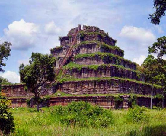 The Koh Ker pyramid, Cambodia.