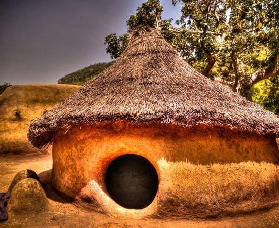 Traditional Tammari people village of Tamberma at Koutammakou, the Land of the Batammariba, Kara region, Togo. 