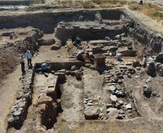 Ongoing excavations at Kultepe Kanesh-Karum archaeological site in Kayseri, central Turkey.