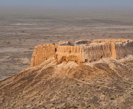 Ayaz Kala in northern Uzbekistan was used by the Kushan Empire as a garrison. Source: bbsferrari / Adobe Stock