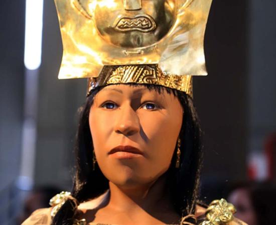 The new 3D printed reconstruction of the face of the Lady of Cao