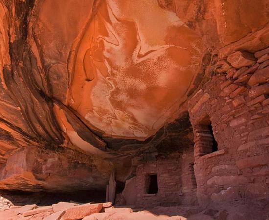 Fallen Roof Ruin, Road Canyon, Utah. This is just one of the many architectural features left by ancient cultures in Utah. 