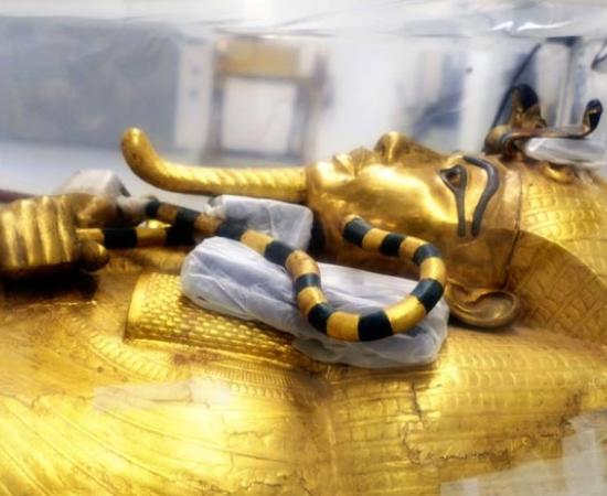Large Gilded Coffin of King Tut