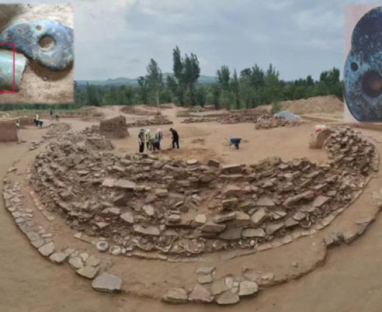 The northern round tomb of Yuanbaoshan Stone Mound Site in Aohan Banner.