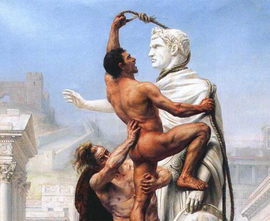 Misleading 19th century depicting the “barbarian” Visigoths sack of Rome in Late Antiquity Source: Public domain