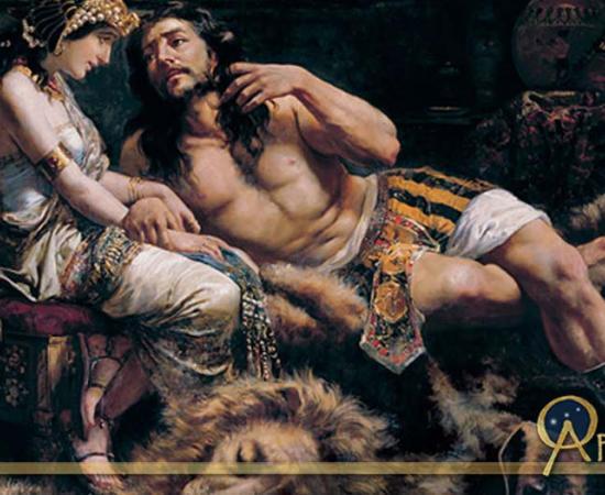 Samson and Delilah by Jose Etxenagusia (1887)