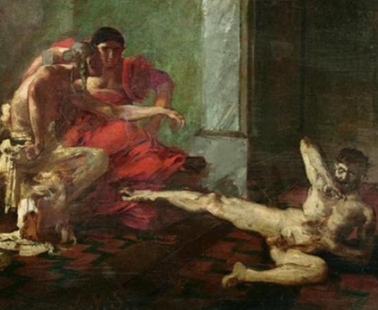 ‘Locusta Testing Poison on a Slave’ (1870-1880) by Joseph-Noël Sylvestre.  