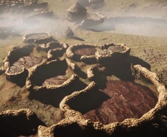 A digitally-developed 3D satellite image of Kweneng