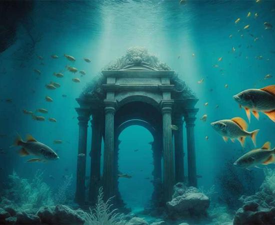 Underwater ruins. Source:  abdulmoizjaangda / Adobe Stock.