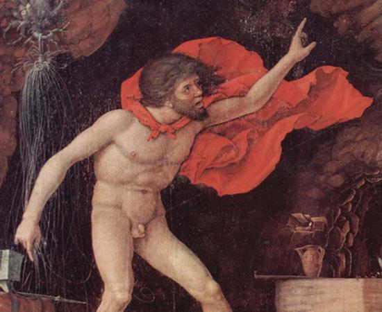 Detail of ‘Der Parnaß’ (1497) by Andrea Mantegna.