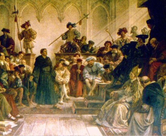 Luther before the Diet of Worms.