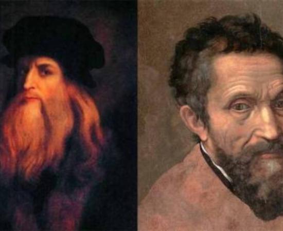 Leonardo da Vinci and Michelangelo.