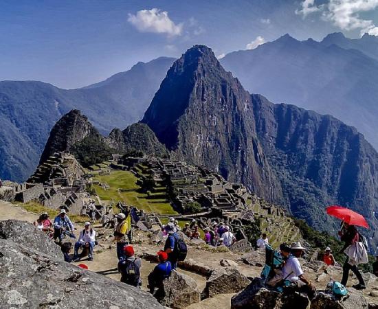Machu Picchu trash crisis - Tourists at the ancient site in Peru            Source: Rodolfo Pimentel / CC BY-SA 4.0
