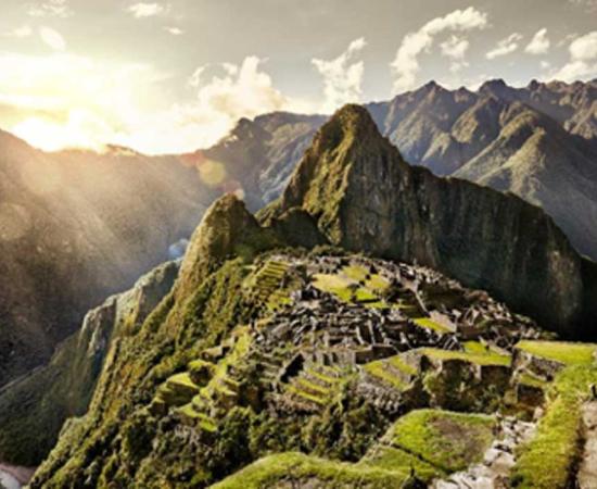 View of the ancient Inca City, Machu Picchu, Peru. Source: alekosa /Adobe Stock