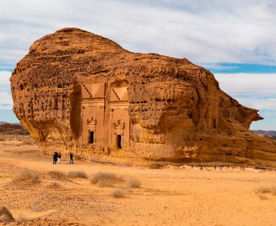 Mada'in Saleh (Al-Ḥijr & Hegra) archaeological site near Al Ula, Saudi Arabia. Source: hyserb/Adobe Stock