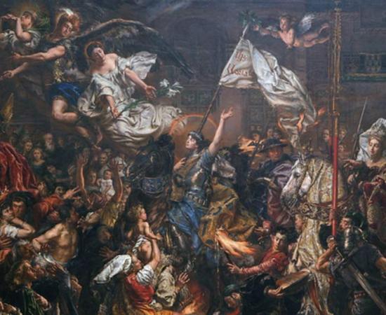 Detail of ‘The Maid of Orléans’ (1886) by Jan Matejko - Joan of Arc