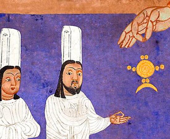 Detail of a Manicheanism scene.